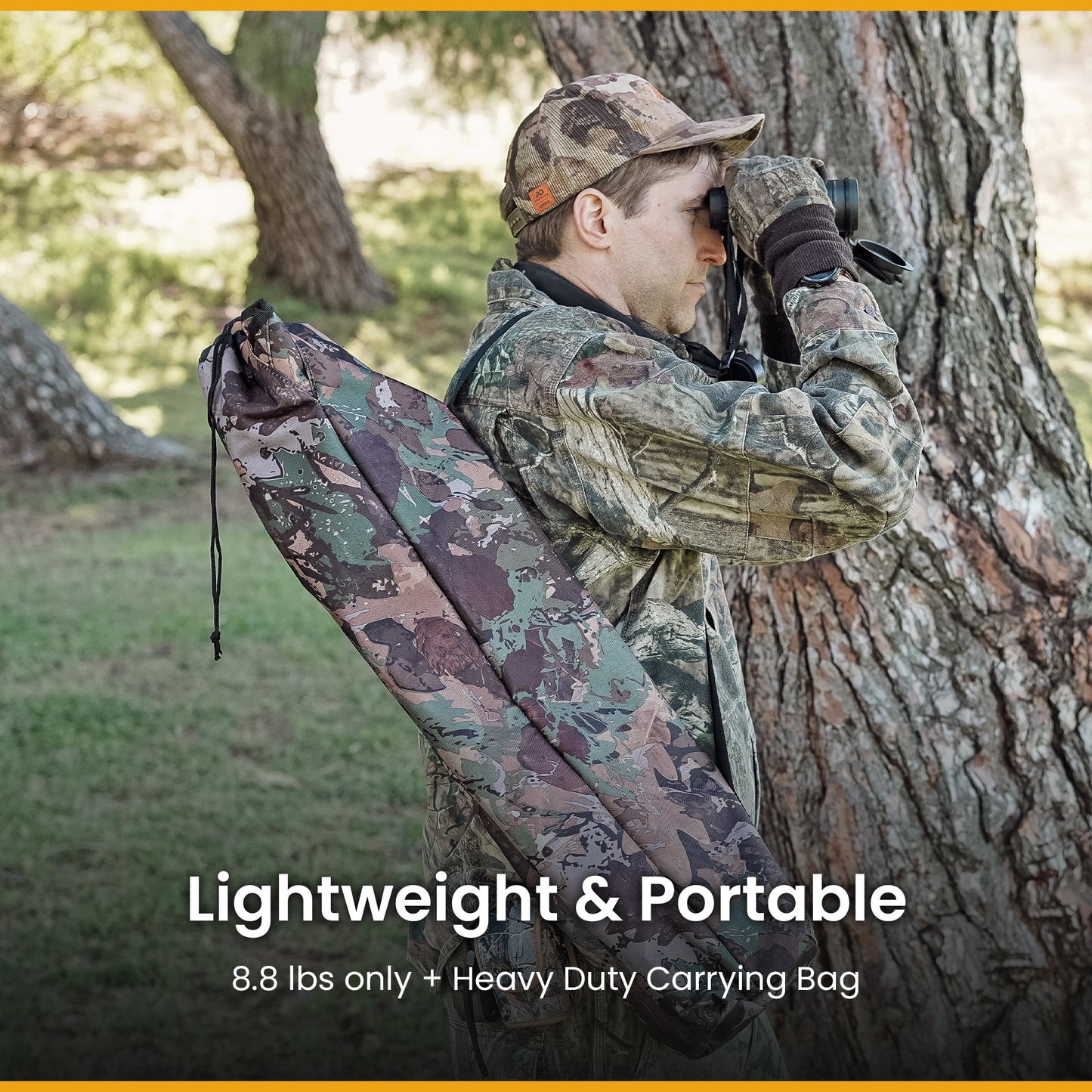 KKS0320U Degree Swivel Hunting Chair W/ Armrests, Camo Color for Camouflage Blinds,