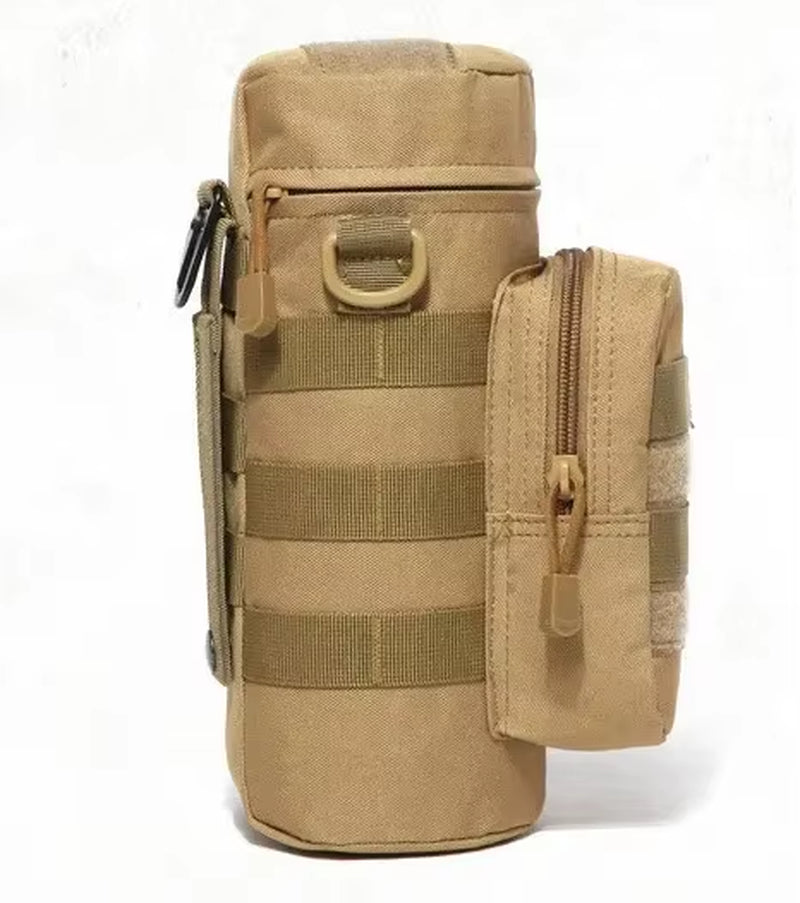 Tactical Molle Zipper Camo Water Bottle Pouches Small Mess Pouch Nylon Waterproof Waist Bag Outdoor Travel Sports Bottle Pouch