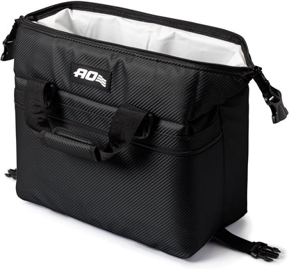 Expedition Carbon Soft Cooler Bag, Insulated and Leak-Proof, for Camping, Boating, Offroading