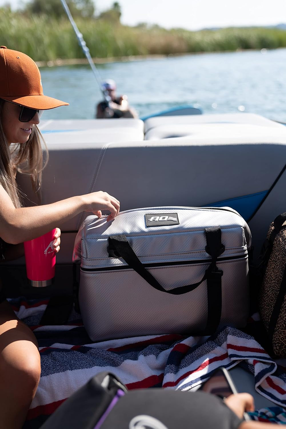 Expedition Carbon Soft Cooler Bag, Insulated and Leak-Proof, for Camping, Boating, Offroading