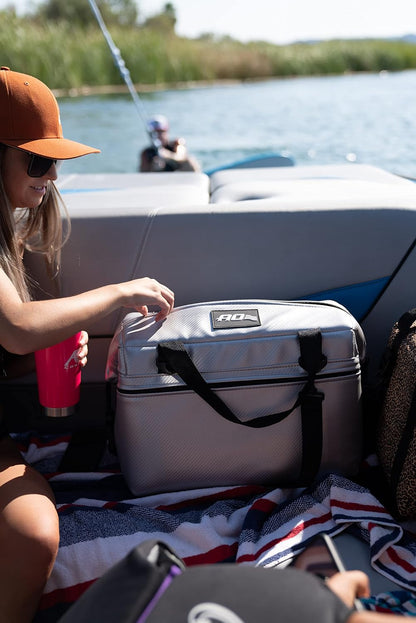 Expedition Carbon Soft Cooler Bag, Insulated and Leak-Proof, for Camping, Boating, Offroading