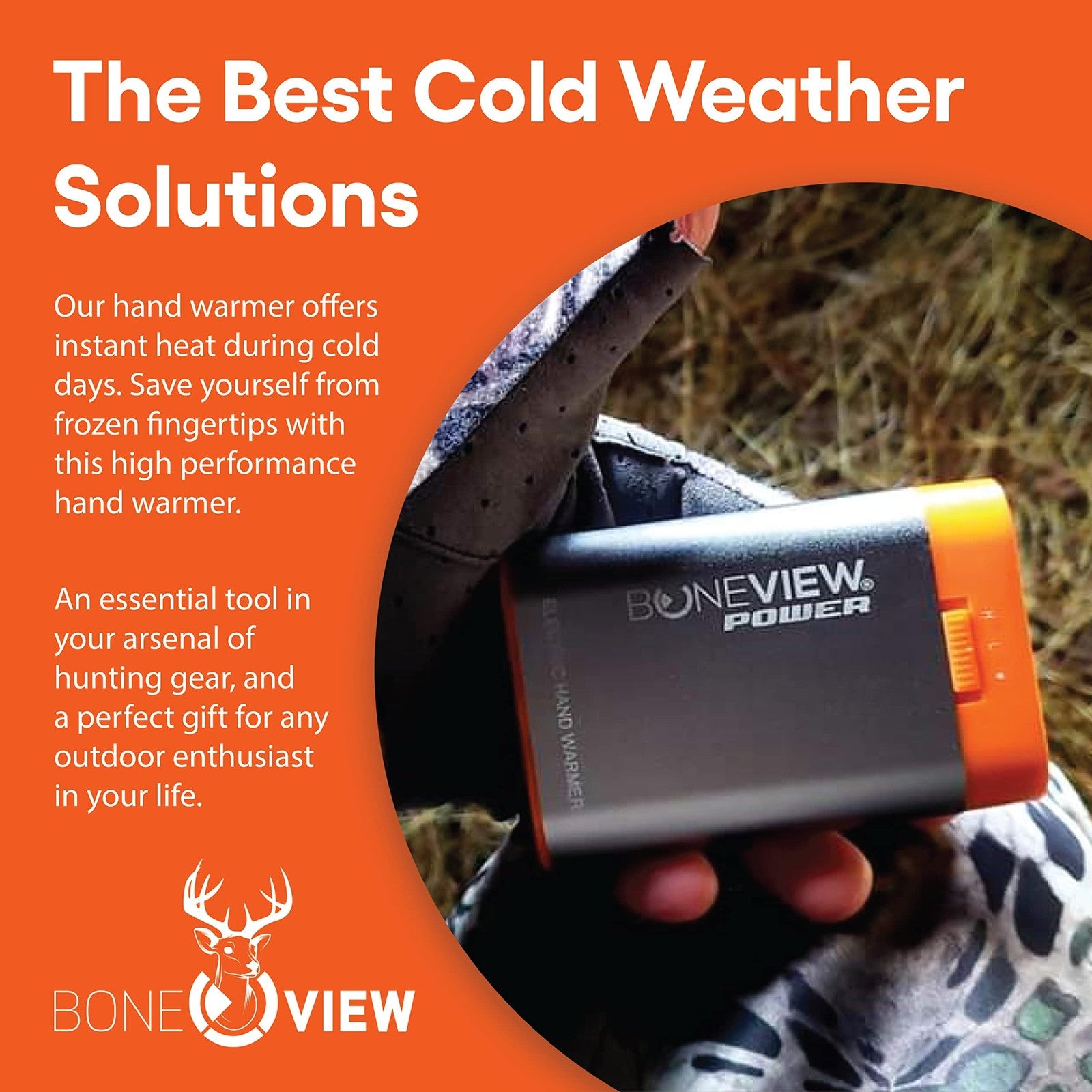 Boneview Electric Hand Warmer Emergency Power Bank with Flashlight - Portable...