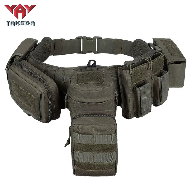 Yakeda Custom Molle Pockets Pouches Gear Hunting Waist Security Tactical Belt Padded Patrol Belt