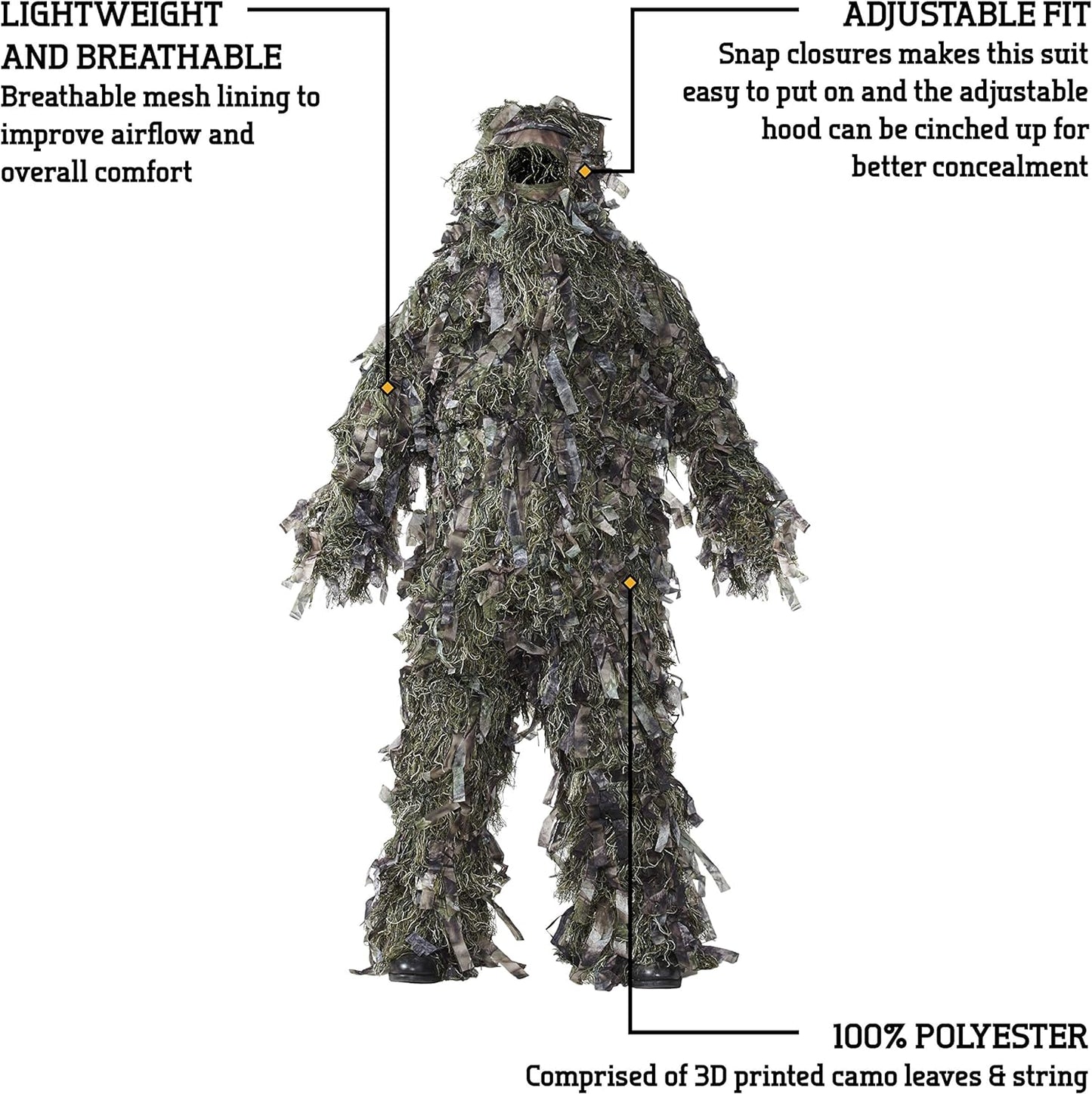 Men'S 3-Piece 3-D Ghillie Suit, Woodland Camo – Hunting Ghillie Suit