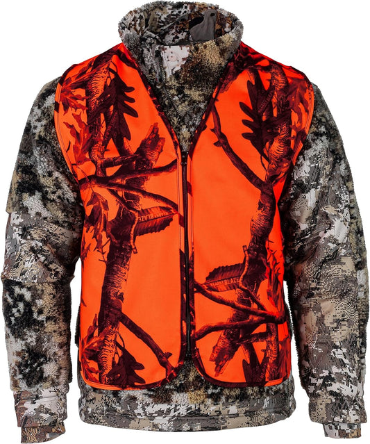 Klarny High Visibility Waterproof Orange Safety Vest for Hunting and Gear