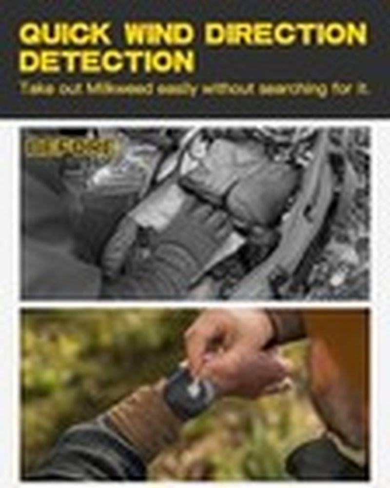 JISHAHS 3-Pack Wind Direction Indicator - Milkweed Dispenser for Hunters -