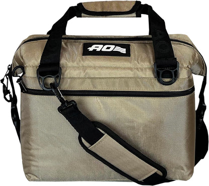 Ballistic Series Soft Cooler, Insulated and Leak Proof, 12-Pack, Gold