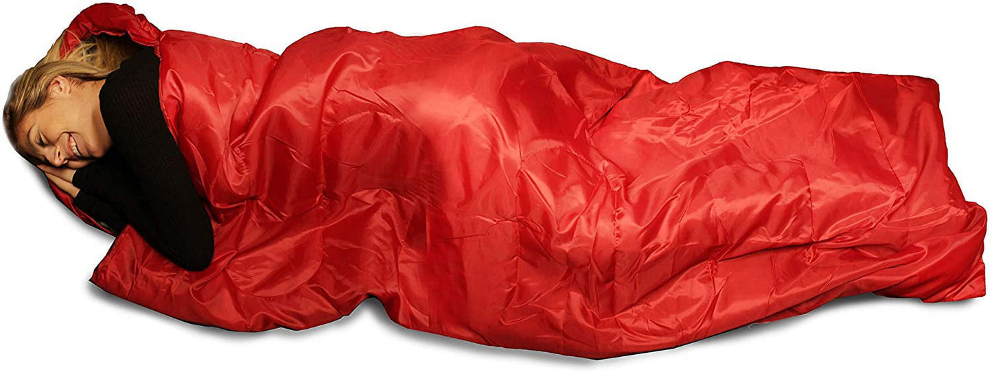Camping Lightweight Sleeping Bag – 3 Season Warm & Cool Weather – Outdoor Gear, Adults and Kids, Hiking, Waterproof, Compact, Sleeping Bags Bulk Wholesale (1 Pack Red)