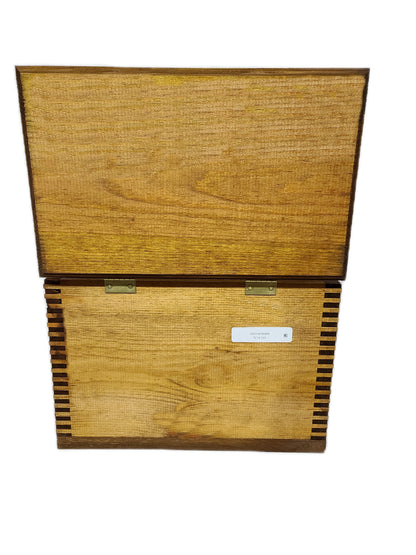 Whitetail Deer Solid Pine Ammo Box with Notched Finger-Joint Construction, Rugged Hardware, Size Is 14 1/2" X 9" X 10 1/8"