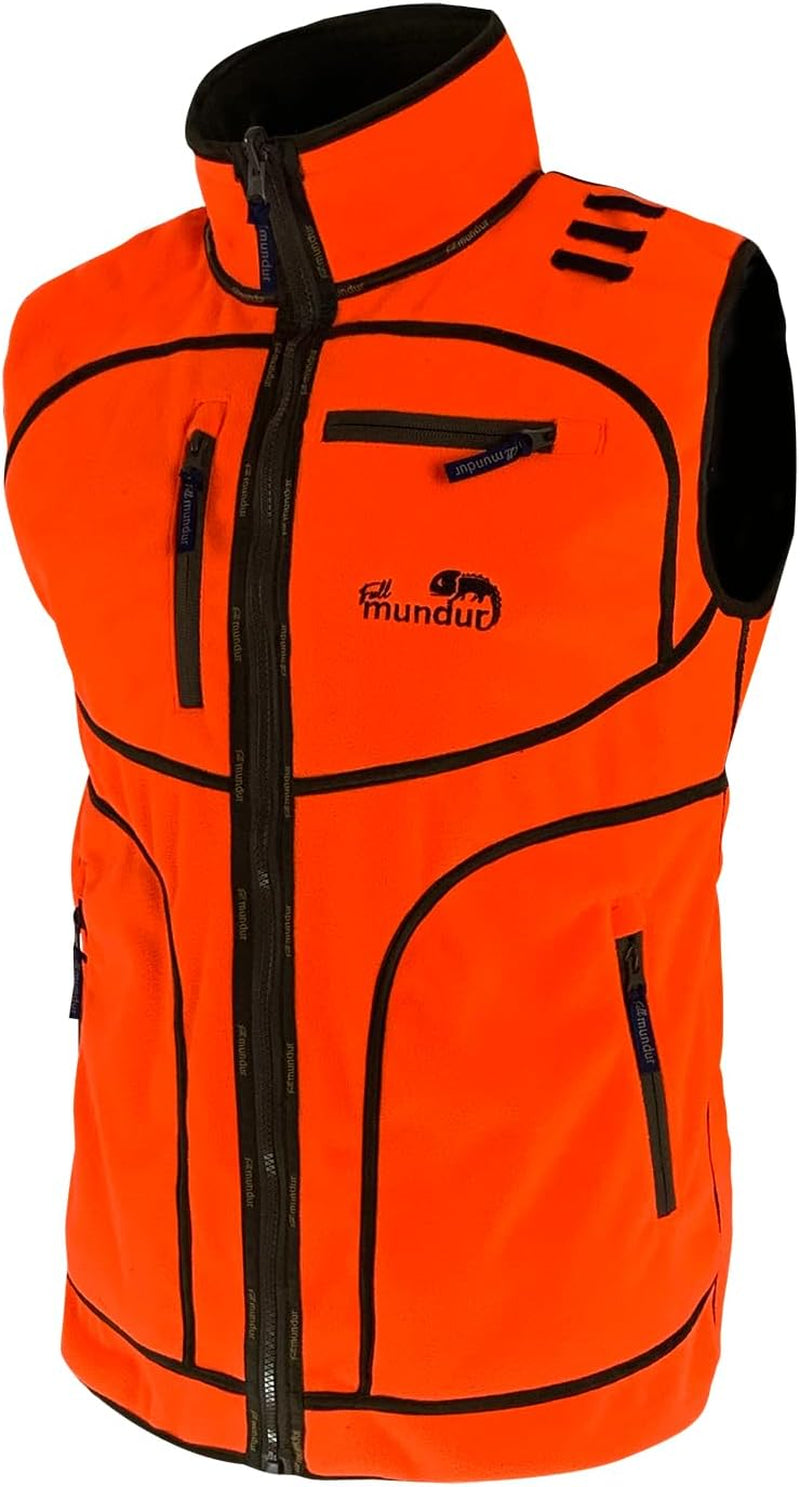 Reversible Men'S Waterproof Hunting Vest - Digital Green & Blaze Orange Camo