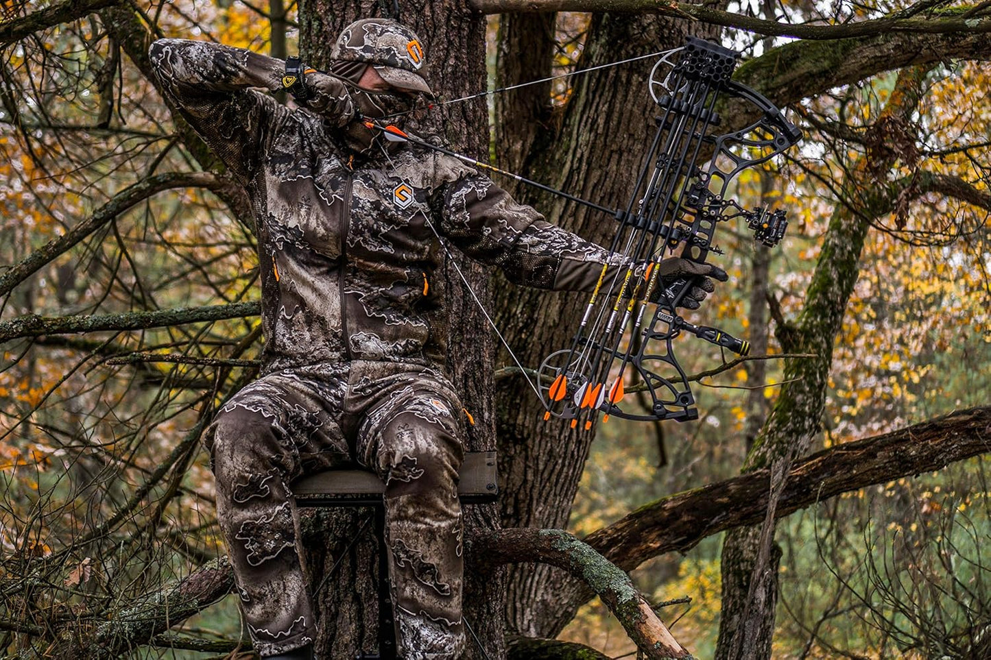 Forefront Camo Hunting Pants - Midweight & Water Repellent Pants with Carbon Alloy Odor Reducing Technology