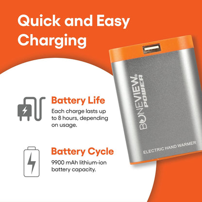 Boneview Electric Hand Warmer Emergency Power Bank with Flashlight - Portable...