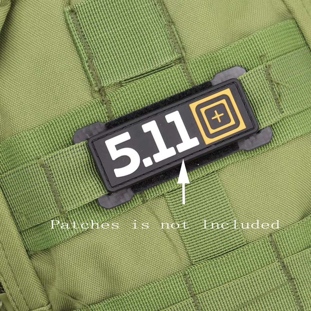 Carbon Fiber Hook and Loop Tacticals Patches Board MOLLE Patches Panel Display Holder for Backpack Mini Patches Board