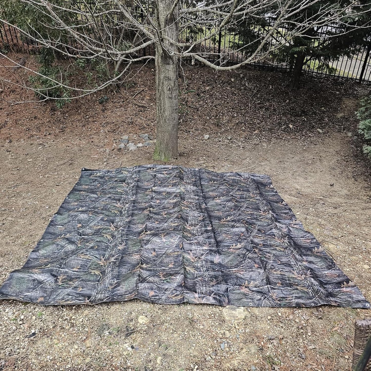 Heavy Duty Waterproof Tarp, Bionic Tree Camo Multi Purpose Poly Cover