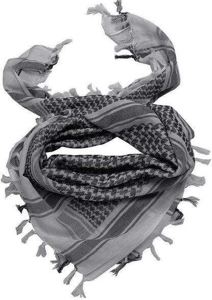Outdoor Military Shemagh Head Neck Tactical Scarf Arab Wrap Gray