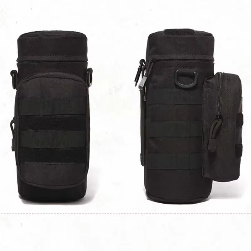 Tactical Molle Zipper Camo Water Bottle Pouches Small Mess Pouch Nylon Waterproof Waist Bag Outdoor Travel Sports Bottle Pouch