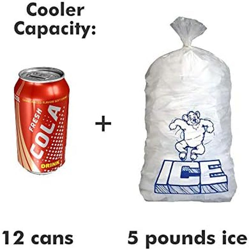 Carbon Soft Cooler with High-Density Insulation, 12-Can, Black