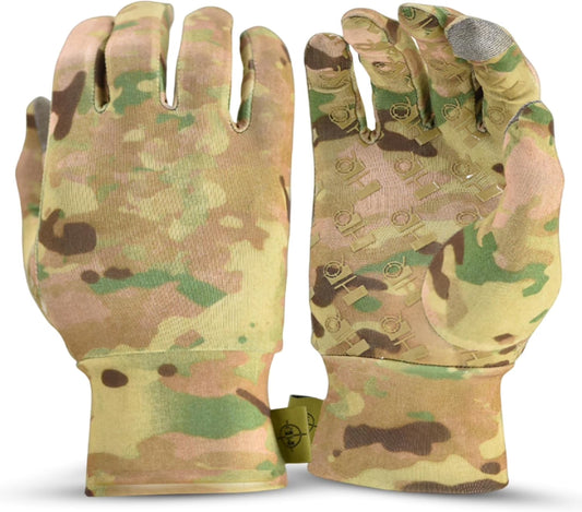 G & F Lightweight Camo Hunting Gloves, Touchscreen, Anti-Slip Grip, All-Season Flexible, Unisex XL