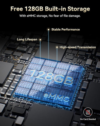 F77 4K+4K Dash Cam Front and Rear, Dual STARVIS 2 IMX678 HDR, Built-In 128GB Emmc, Voice Control Dash Camera for Cars with 5.8Ghz Wifi, 4'' Touch Screen, GPS, Night Vision, 24H Parking Mode