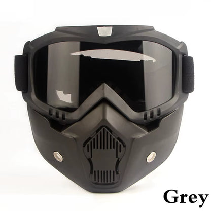 Bicycle Helmet Full Face Anti-Fog Mask Helmet Airsoft Full Head Gear Paintball Mask with Mouth Filter Safety Goggle Hunting Gear
