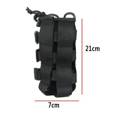 Outdoor Tactical Molle Water Bottle Pouch Portable Camping Water Kettle Bags for Backpack Vest Men'S Travel Cycling Camping Bag