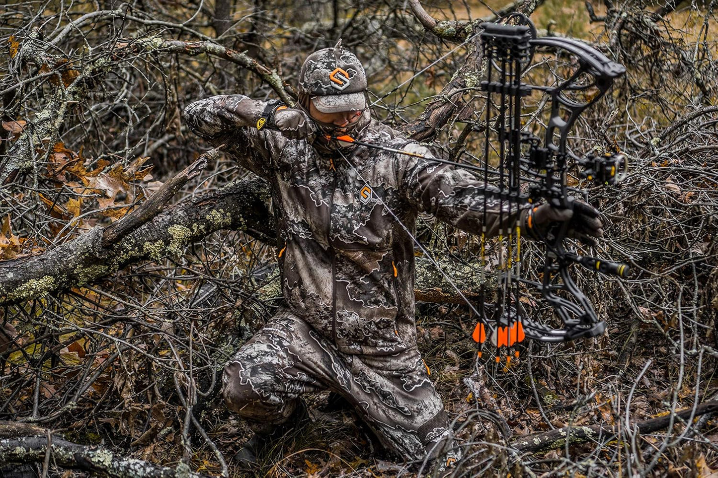 Forefront Camo Hunting Pants - Midweight & Water Repellent Pants with Carbon Alloy Odor Reducing Technology