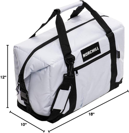 12 Can Insulated Marine Boatbag Soft Sided Cooler, White
