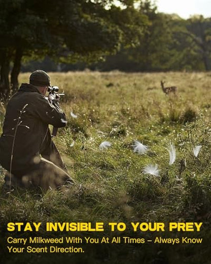 JISHAHS 3-Pack Wind Direction Indicator - Milkweed Dispenser for Hunters -