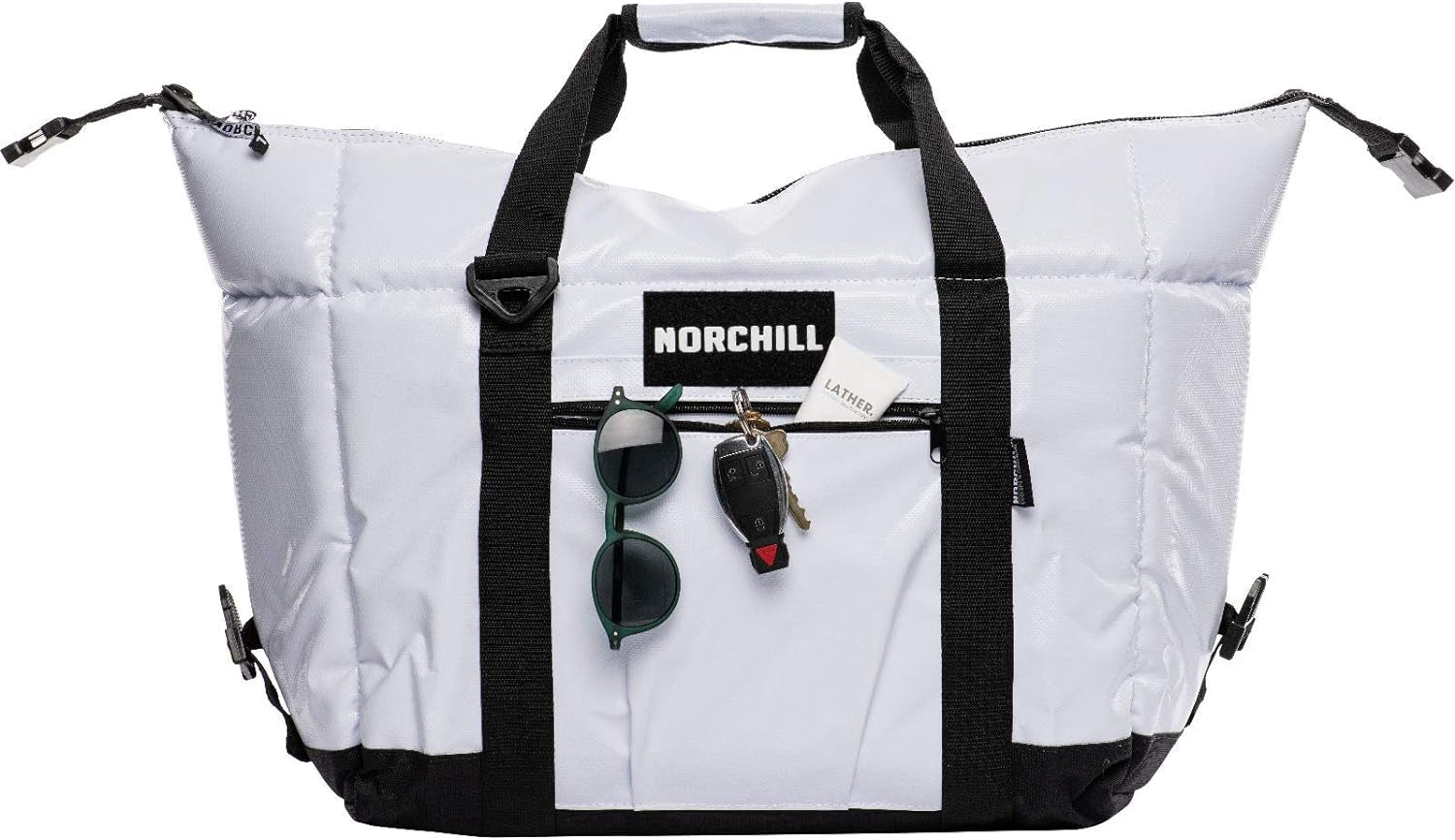 12 Can Insulated Marine Boatbag Soft Sided Cooler, White