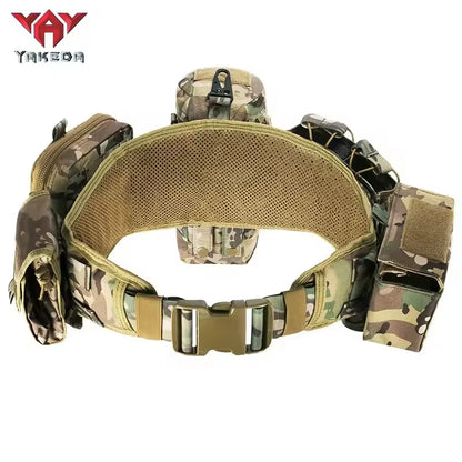 Yakeda Custom Molle Pockets Pouches Gear Hunting Waist Security Tactical Belt Padded Patrol Belt