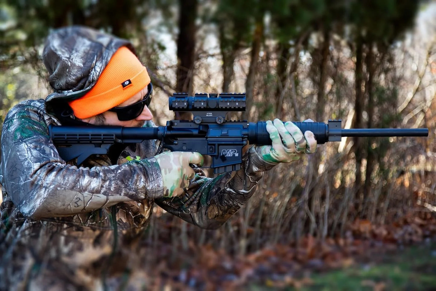 G & F Lightweight Camo Hunting Gloves, Touchscreen, Anti-Slip Grip, All-Season Flexible, Unisex XL