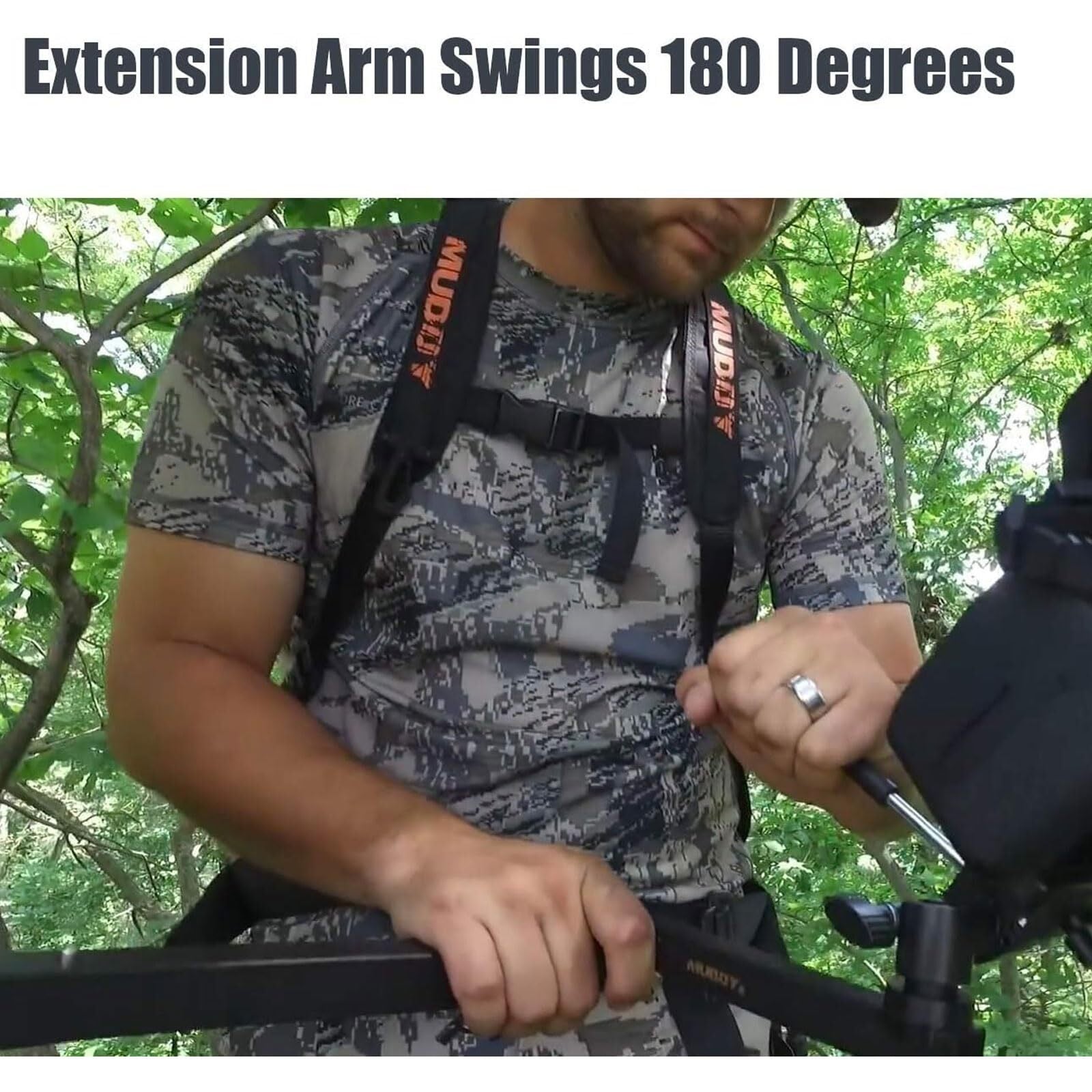 Muddy Basic Adjustable Camera Arm Lightweight 360 Degree Head for Hunters