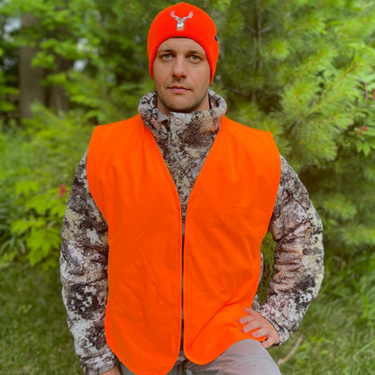 Klarny High Visibility Orange Safety Vest - Waterproof Hunting Gear