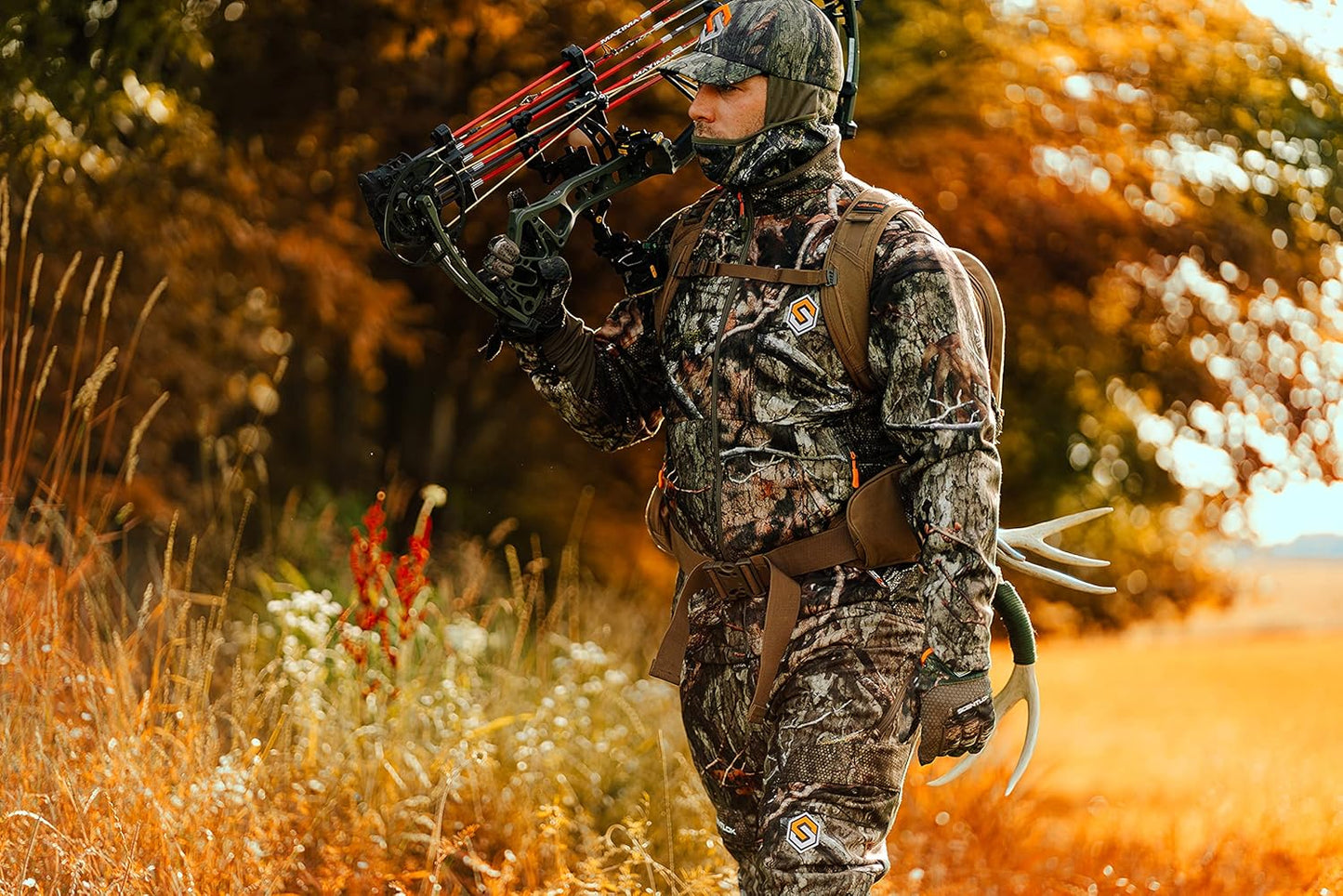 Forefront Camo Hunting Pants - Midweight & Water Repellent Pants with Carbon Alloy Odor Reducing Technology