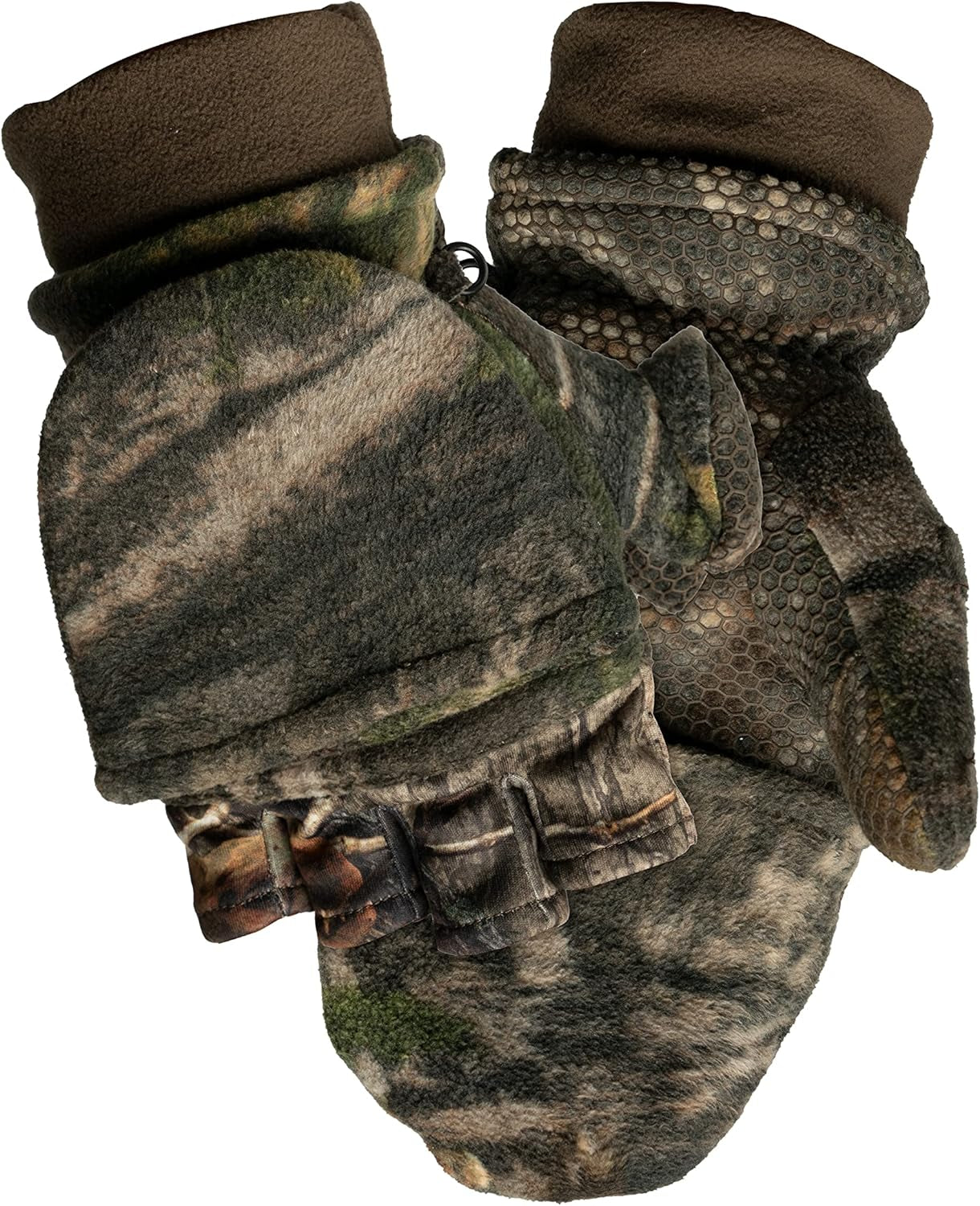 Fleece Winter Camo Pop Top Camo Hunting Gloves