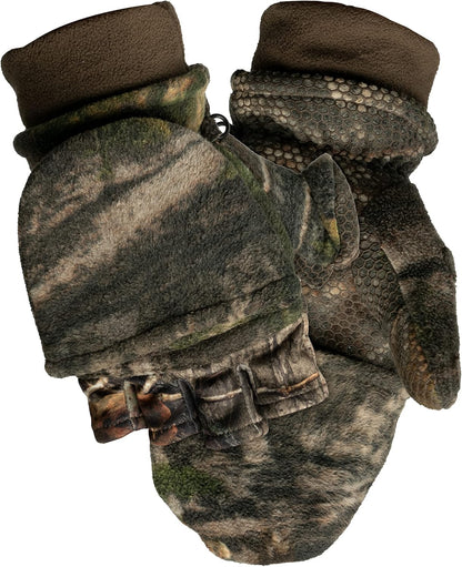 Fleece Winter Camo Pop Top Camo Hunting Gloves