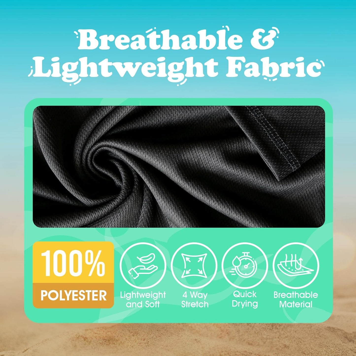 Boys Rash Guard Long Sleeve Swim Shirt - Quick Dry UPF 50+, Kids Fishing Shirt, Dry Fit Shirts for Boys Sizes XS-XL