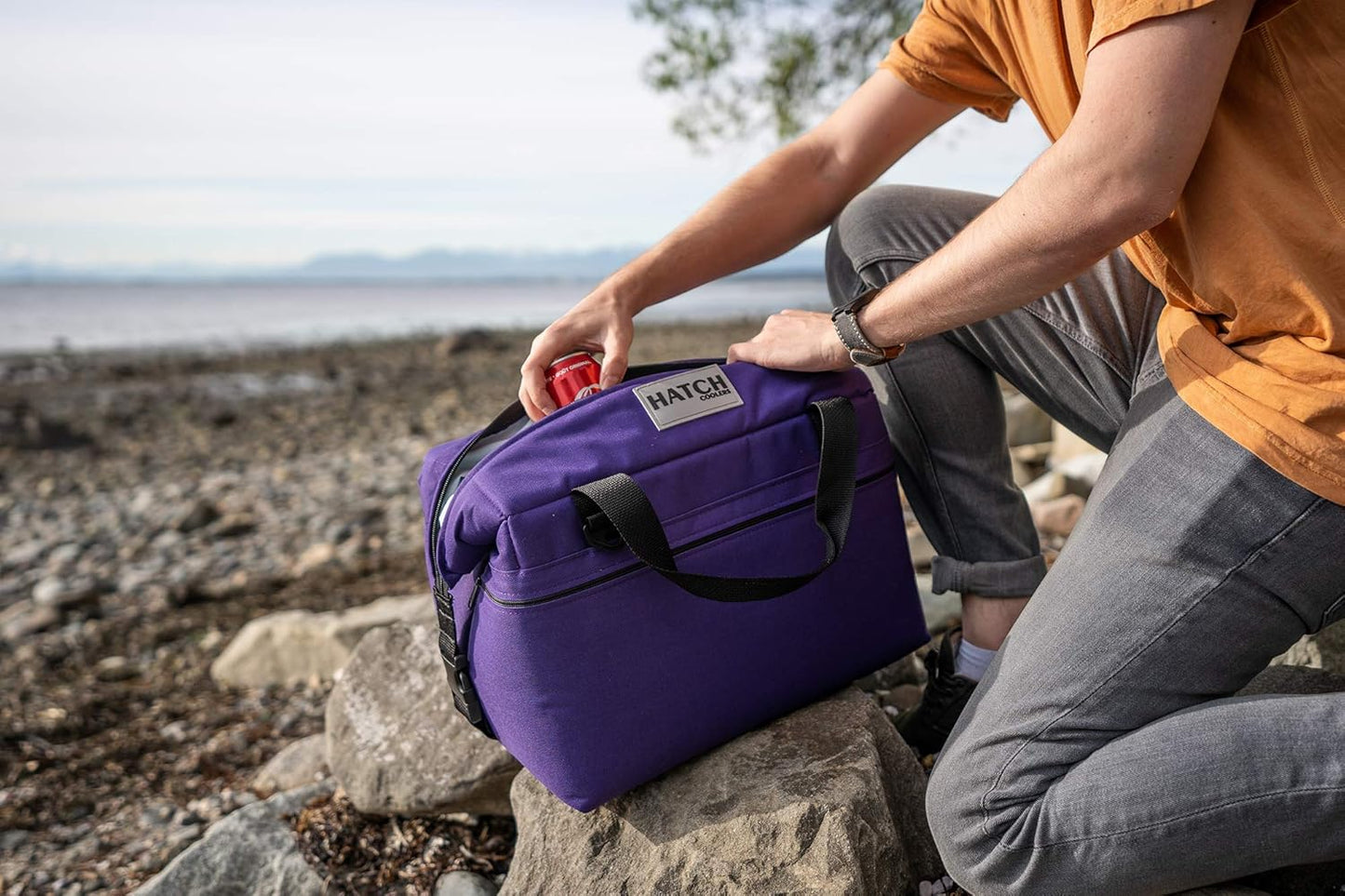 Carbon Soft Cooler with High-Density Insulation, 12-Can, Black